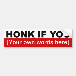 honk-als-u-sjabloon-02 bumpersticker