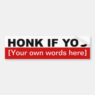honk-als-u-sjabloon-02 bumpersticker