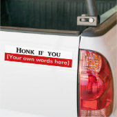 honk-als-u-sjabloon bumpersticker (Op Truck)