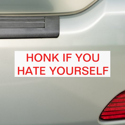 HONK ALS U UW Bumpersticker HEBT (Op auto)