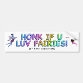 Honk als u van feesten houdt! bumpersticker (Voorkant)