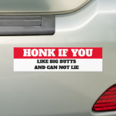 HONK ALS U VAN GROTE BUTTEN HOUDT EN NIET KAN LEVE BUMPERSTICKER (Op auto)