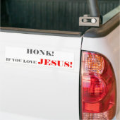 HONK ALS U VAN JESUS HOUDT 5 BUMPERSTICKER (Op Truck)