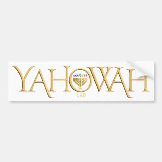 Honk (als u) Yada Yahowah Bumpersticker (Voorkant)