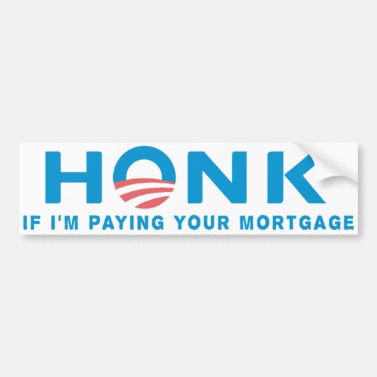 Honk Anti Obama Bumpersticker (Voorkant)