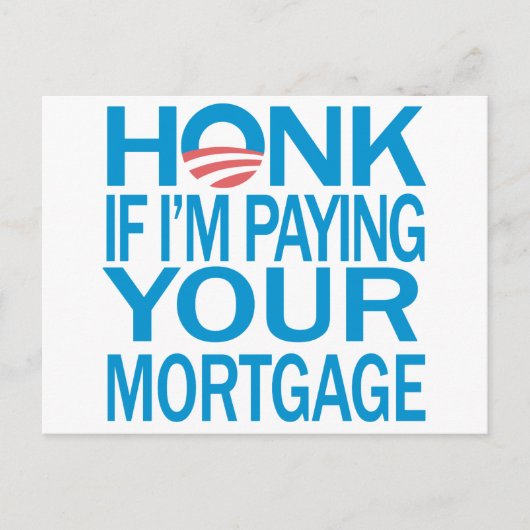 Honk AntiObama Briefkaart (Voorkant)