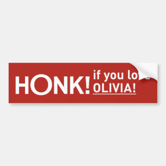 "HONK!" BUMPERSTICKER