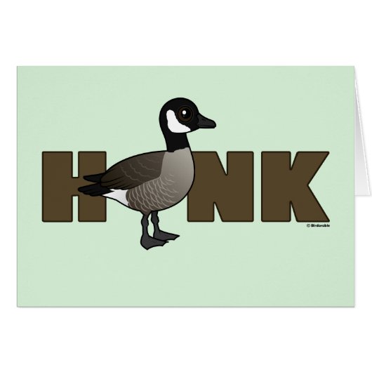 HONK Funny Canada Goose Wenskaart (Voorkant Horizontaal)