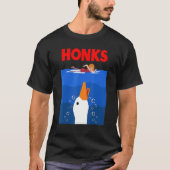 Honk Goose Duck chicken meme Idea T-shirt (Voorkant)