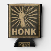 Honk Goose Funny Duck Chicken Meme Blikjeskoeler (Voorkant)