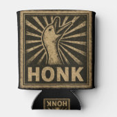 Honk Goose Funny Duck Chicken Meme Blikjeskoeler (Achterkant)