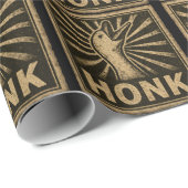 Honk Goose Funny Duck Chicken Meme Cadeaupapier (Rol Hoek)