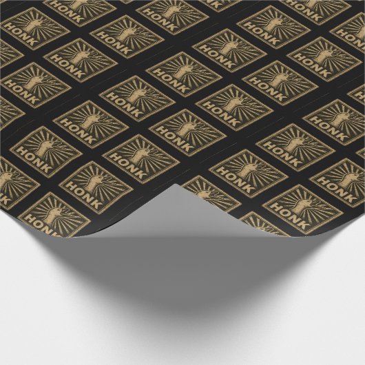 Honk Goose Funny Duck Chicken Meme Cadeaupapier (Hoek)