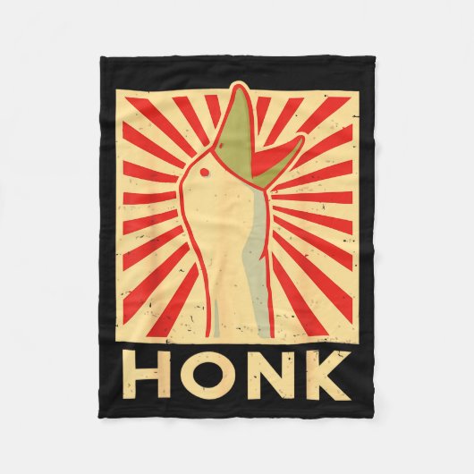 Honk Goose - Funny Duck Chicken Meme Idea  Fleece Deken (Voorkant)