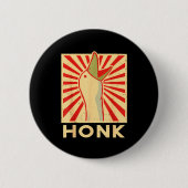 Honk Goose - Funny Duck Chicken Meme Idea Ronde Button 5,7 Cm (Voorkant)