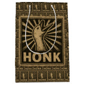 Honk Goose Funny Duck Chicken Meme Medium Cadeauzakje (Voorkant)