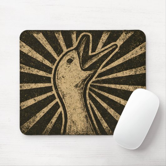 Honk Goose Funny Duck Chicken Meme Muismat (Met muis)