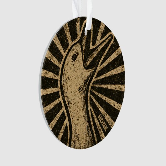 Honk Goose Funny Duck Chicken Meme Ornament (voorkant)