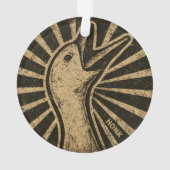Honk Goose Funny Duck Chicken Meme Ornament (achterkant)