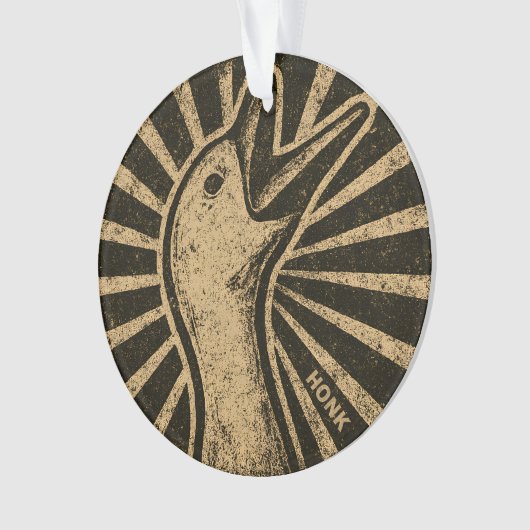 Honk Goose Funny Duck Chicken Meme Ornament (voorkant)