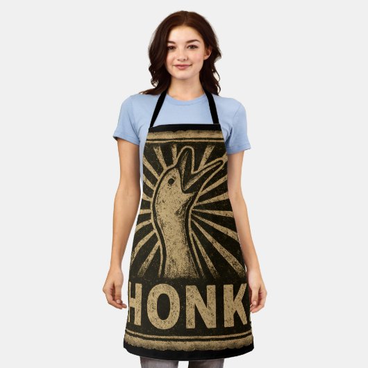 Honk Goose Funny Duck Chicken Meme Schort (Gedragen)