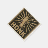 Honk Goose Funny Duck Chicken Meme Servet (Hoek)