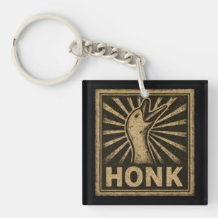 Honk Goose Funny Duck Chicken Meme Sleutelhanger