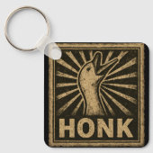 Honk Goose Funny Duck Chicken Meme Sleutelhanger (Voorkant)