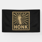 Honk Goose Funny Duck Chicken Meme Spandoek (Horizontaal)