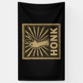 Honk Goose Funny Duck Chicken Meme Spandoek (Verticaal)