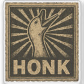 Honk Goose Funny Duck Chicken Meme Sticker (Voorkant)
