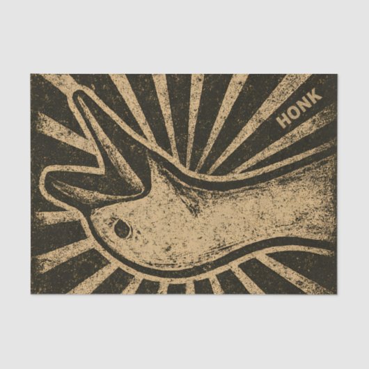 Honk Goose Funny Duck Chicken Meme Tissuepapier (Voorkant)