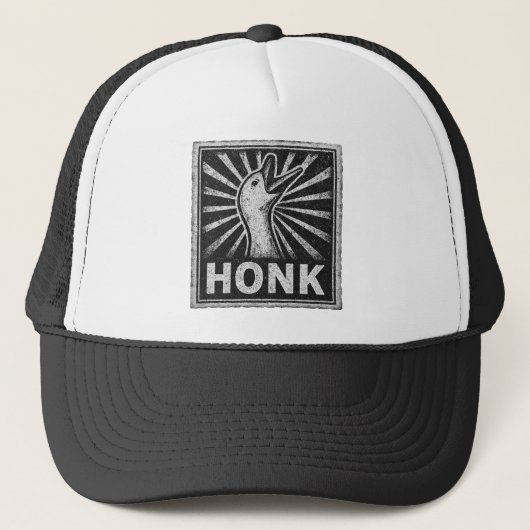 Honk Goose Funny Duck Chicken Meme Trucker Pet (Voorkant)