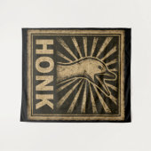 Honk Goose Funny Duck Chicken Meme Wandkleed (Voorkant (horizontaal))