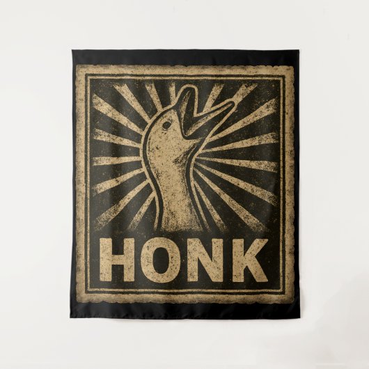 Honk Goose Funny Duck Chicken Meme Wandkleed (Voorkant)