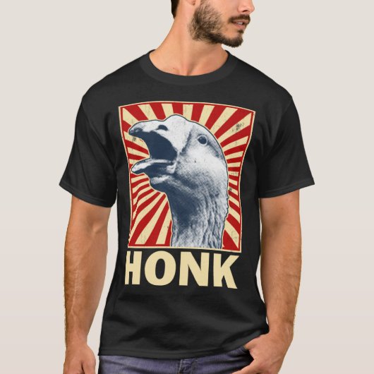 Honk  Goose Game Animal Meme Goose T-shirt (Voorkant)