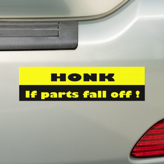 Honk ! grappig grappig bumpersticker (Op auto)