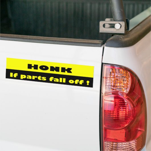 Honk ! grappig grappig bumpersticker (Op Truck)