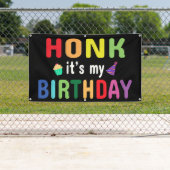 Honk Het is mijn verjaardag Spandoek (Insitu)