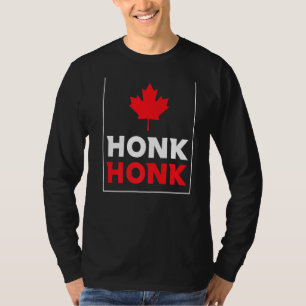 Honk Honk Canadian Truckers Rule Canada Funny Vint T-shirt