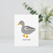 Honk. Honk. Goose Briefkaart (Staand voorkant)