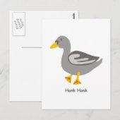 Honk. Honk. Goose Briefkaart (Voorkant / Achterkant)