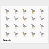 Honk. Honk. Goose Ronde Sticker (Vel)