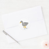 Honk. Honk. Goose Ronde Sticker (Envelop)
