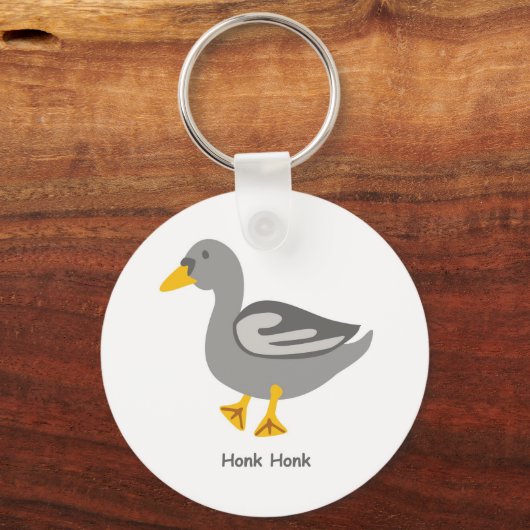 Honk. Honk. Goose Sleutelhanger (Voorkant)