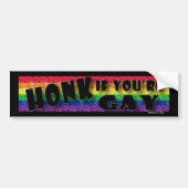 Honk if Gay Bumpersticker (Voorkant)