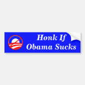 Honk If Obama Sucks Bumpersticker (Voorkant)