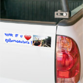 HONK IF U    LOVERollerachtskusten Bumpersticker (Op Truck)