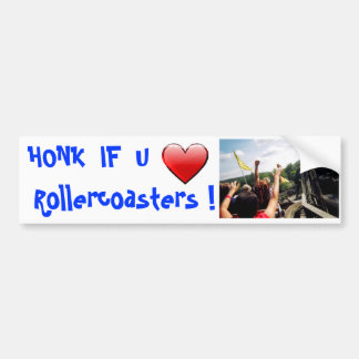 HONK IF U    LOVERollerachtskusten Bumpersticker