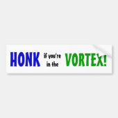 Honk in Vortex Bumpersticker (Voorkant)